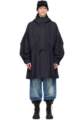 Junya Watanabe Navy C.P. Company Edition Denim Coat