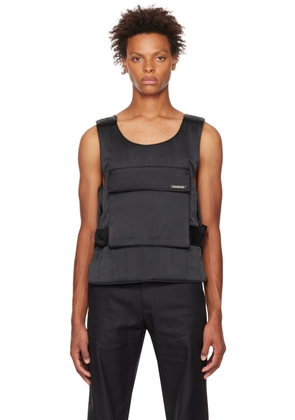 Nahmias Black Sandwashed Vest