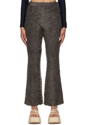 Rokh Brown Flared Trousers