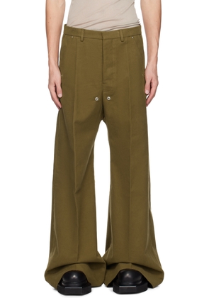 Rick Owens Khaki Tailored Bela Trousers