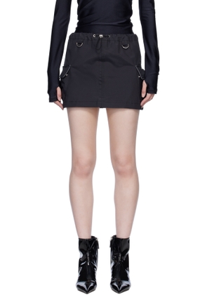 Coperni Black Cargo Miniskirt