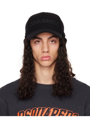 Dsquared2 Black Patch Baseball Cap