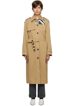 lesugiatelier Beige Front Cut Out Trench Coat