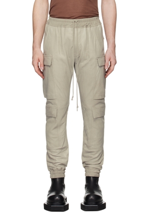 Rick Owens Off-White Mastodon Megacargo Leather Pants