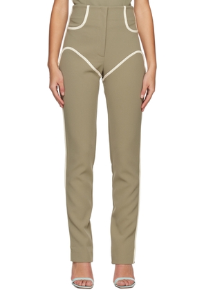 Paris Georgia Khaki Cowboy Trousers