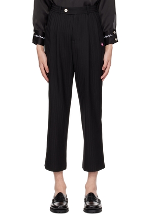 Late Checkout Black Zebra Trousers