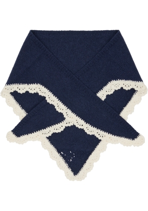 Sandy Liang Navy Peck Bonnet