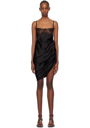 JACQUEMUS Black Les Sculptures 'La Saudade brodée' Minidress