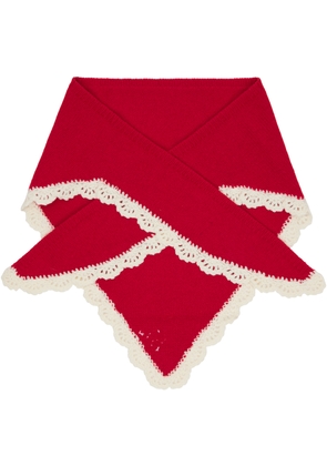 Sandy Liang Red Peck Bonnet