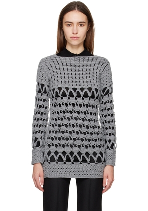 Niccolo Pasqualetti Gray Gancio Sweater