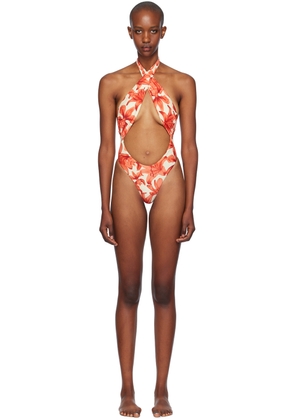 Miaou Beige & Red Demi Swimsuit