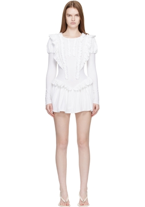 Sandy Liang White Acorn Minidress