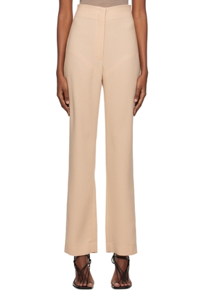 Paris Georgia SSENSE Work Capsule – Beige Paneled Trousers