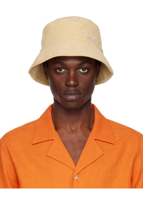 Stockholm (Surfboard) Club SSENSE Exclusive Beige Corduroy Bucket Hat