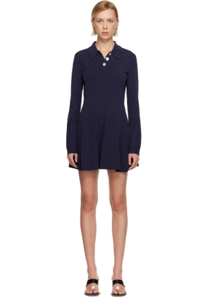 Sandy Liang Navy Chupa Minidress