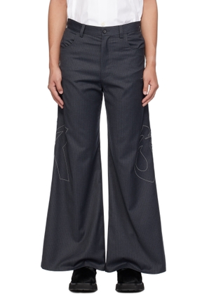 KUSIKOHC Gray 'Right To Fail' Oversized Trousers