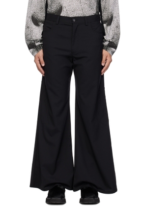 KUSIKOHC Black 'Right To Fail' Oversized Trousers
