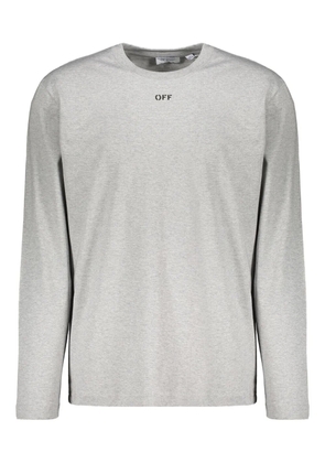 Off-White long-sleeve round-collar T-shirt - Grey
