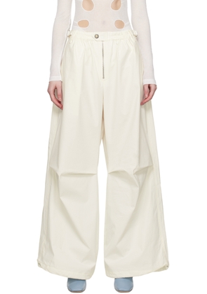 Dion Lee White Zip Trousers