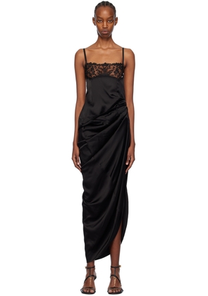 JACQUEMUS Black Les Sculptures 'La Saudade longue brodée' Maxi Dress