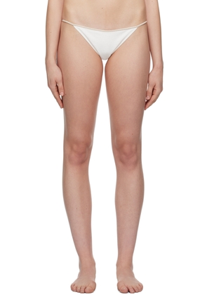 La Perla White Signature Bikini Bottom