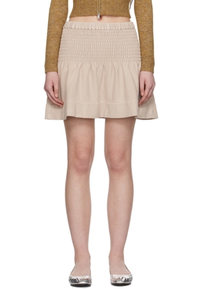 Isabel Marant Etoile Beige Pacifica Miniskirt