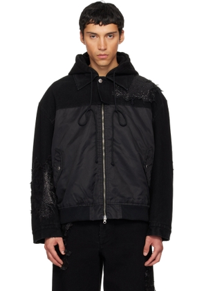 Song for the Mute Black TKL Edition Faded Denim Jacket