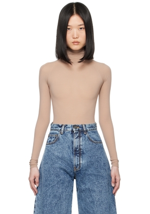 ALAÏA Beige Second Skin Bodysuit