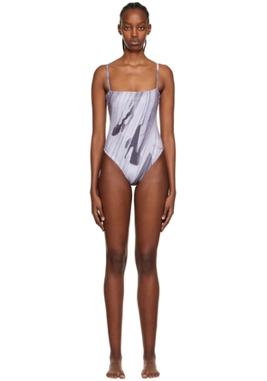 ELLISS SSENSE Exclusive Gray Pop One-Piece Swimsuit