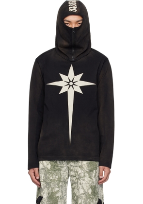 KUSIKOHC Black Origami Print Mask T-shirt