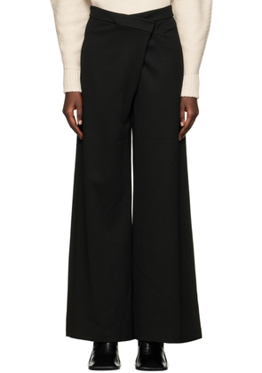 Rosetta Getty Black Fold Trousers