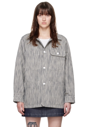 A.P.C. Navy & White Katie Holmes Edition Emma Jacket