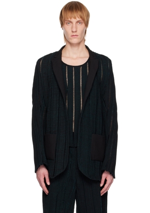 Steven Passaro SSENSE Exclusive Black Khanh Brice Nguyen Edition Blazer