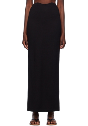 Staud Black Petunia Maxi Skirt