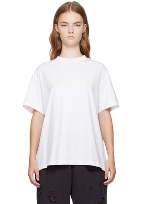 We11done White Pearl Logo T-Shirt