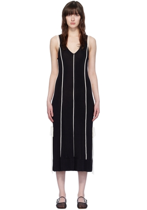3.1 Phillip Lim Black Piping Maxi Dress