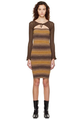 Gimaguas SSENSE Exclusive Brown Atcama Minidress