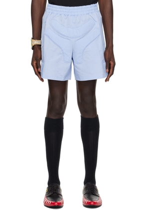 Walter Van Beirendonck Blue Space Shorts
