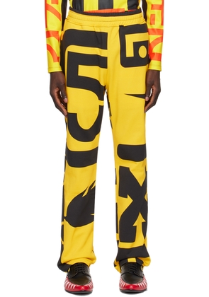 Walter Van Beirendonck Yellow Dawleetoo Sweatpants
