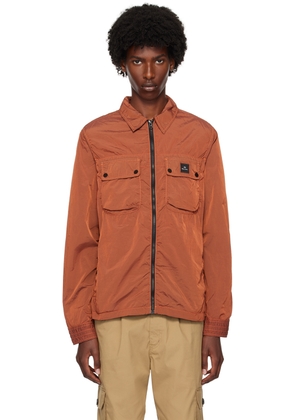 PS by Paul Smith Brown Zip-Up Jacket