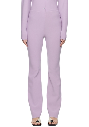 Birrot Purple Bootcut Trousers