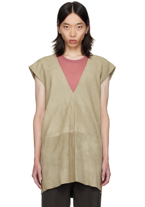 Rick Owens Off-White Porterville Dylan Leather T-Shirt