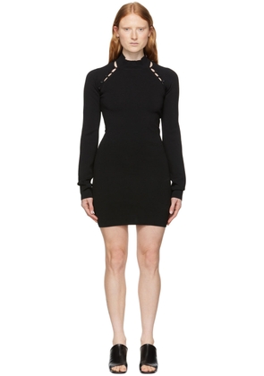 Nanushka Black Ilona Minidress