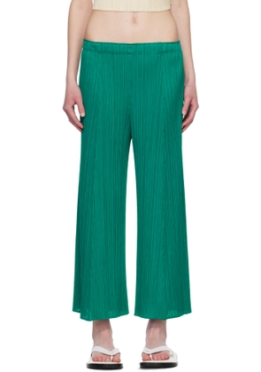 PLEATS PLEASE ISSEY MIYAKE Green Monthly Colors November Trousers