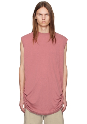 Rick Owens Pink Splintered Tarp T-Shirt