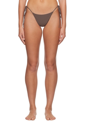 Magda Butrym Brown String Tie Bikini Bottoms