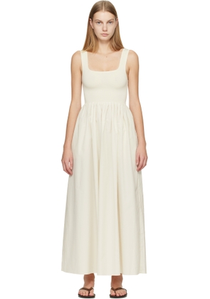 Matteau Off-White Knit & Cotton Maxi Dress