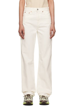 Sporty & Rich Off-White Loose Fit Jeans