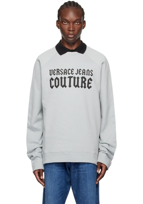 Versace Jeans Couture Blue Appliqué Sweatshirt