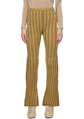 Isa Boulder SSENSE Exclusive Green & Orange Lounge Pants